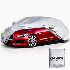 Waterproof Windproof Car Cover for Outdoor Sedan - All Weather, UV Protection, Scratch Resistant, Adjustable Buckle Straps