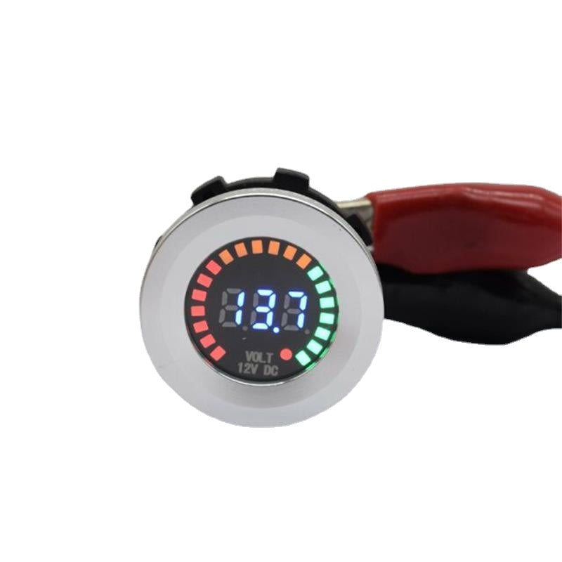 12V DC LED Voltmeter for Car/Motorcycle - Waterproof Digital Voltage Gauge