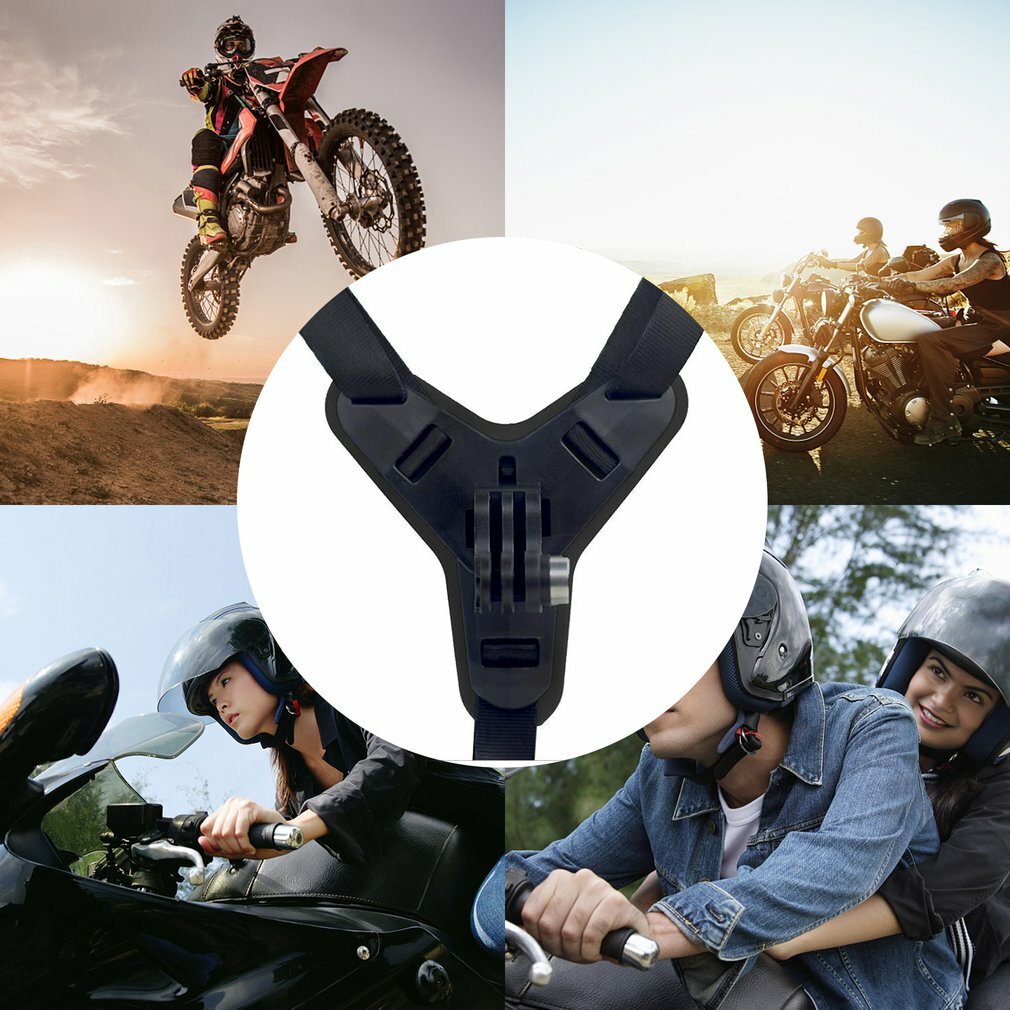 Full Face Motorcycle Helmet Chin Mount Holder for Camera Accessories