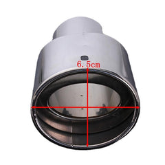Universal Stainless Steel Car Exhaust Pipe for DIY Auto Modification - Straight Trail Design