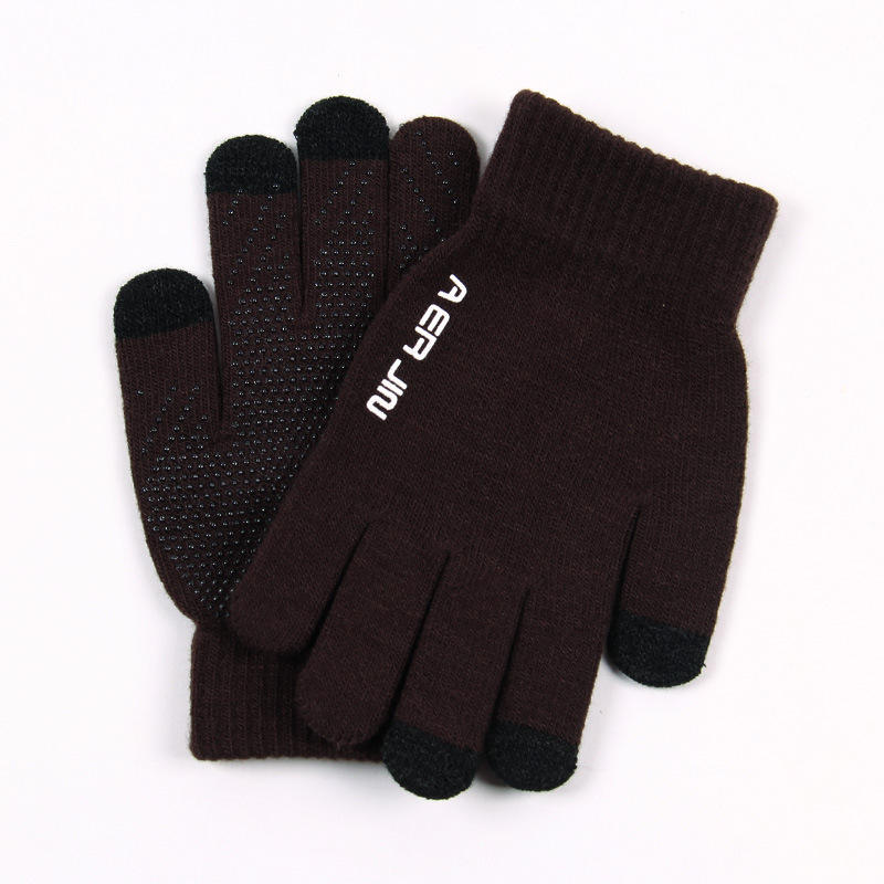 Warm Knitted Touch Screen Cut-Resistant Gloves