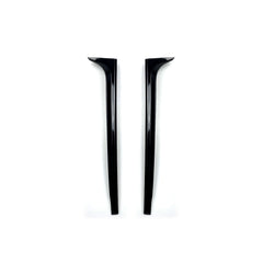 2Pcs Glossy Car Rear Window Side Spoiler Wing Canard Splitters