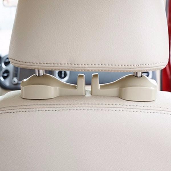 Car Seat Hanger Hook for Purse, Bags, Coat - Auto Organizer, 1 Pair, Black