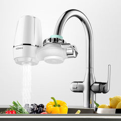 Washable Faucet Water Filter - Fits Most Kitchen Basin Taps for Clean, Purified Water