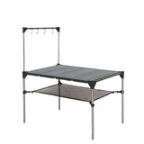 Outdoor Camping Desk: Lightweight Aluminum Alloy Folding Table, Portable, Rain-Proof, Detachable for Picnic & Fishing