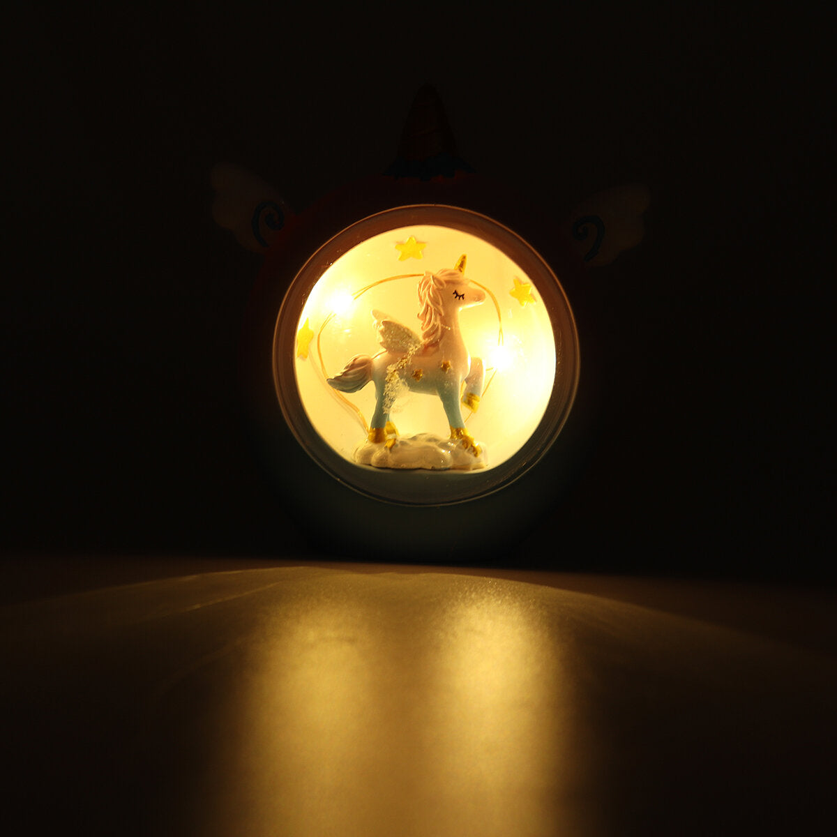 Nachtlicht mit Cartoon-Pferd aus Kunstharz – Lampe für Babyzimmer, Schlafzimmer, Nachttisch-Dekor, perfektes Geschenk