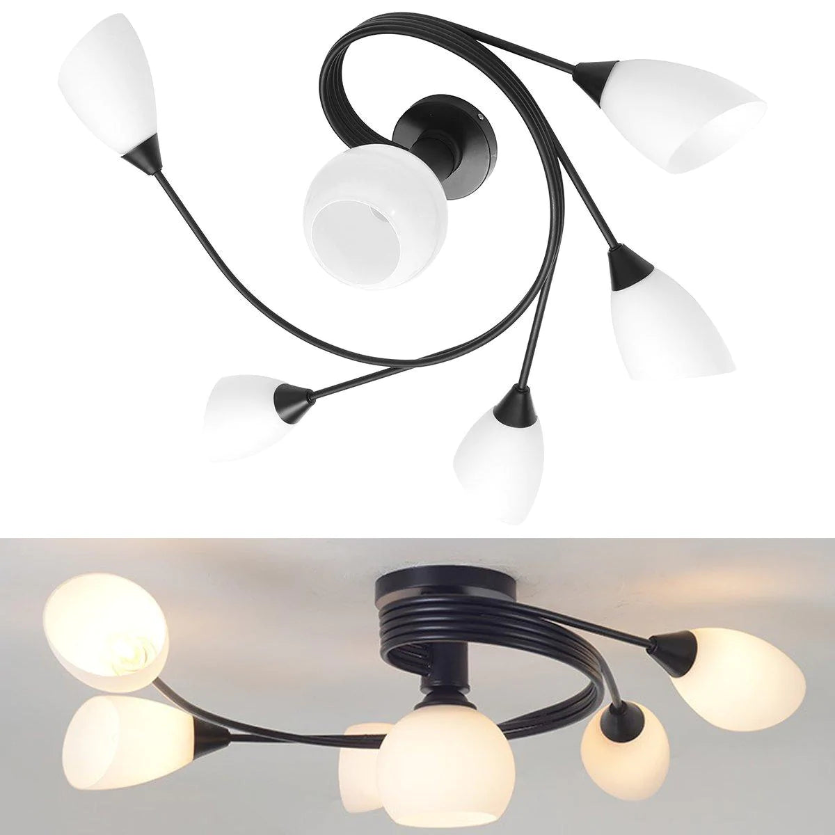 Modern Ceiling Light - Bedroom Pendant Chandelier Lamp Lighting Fixture