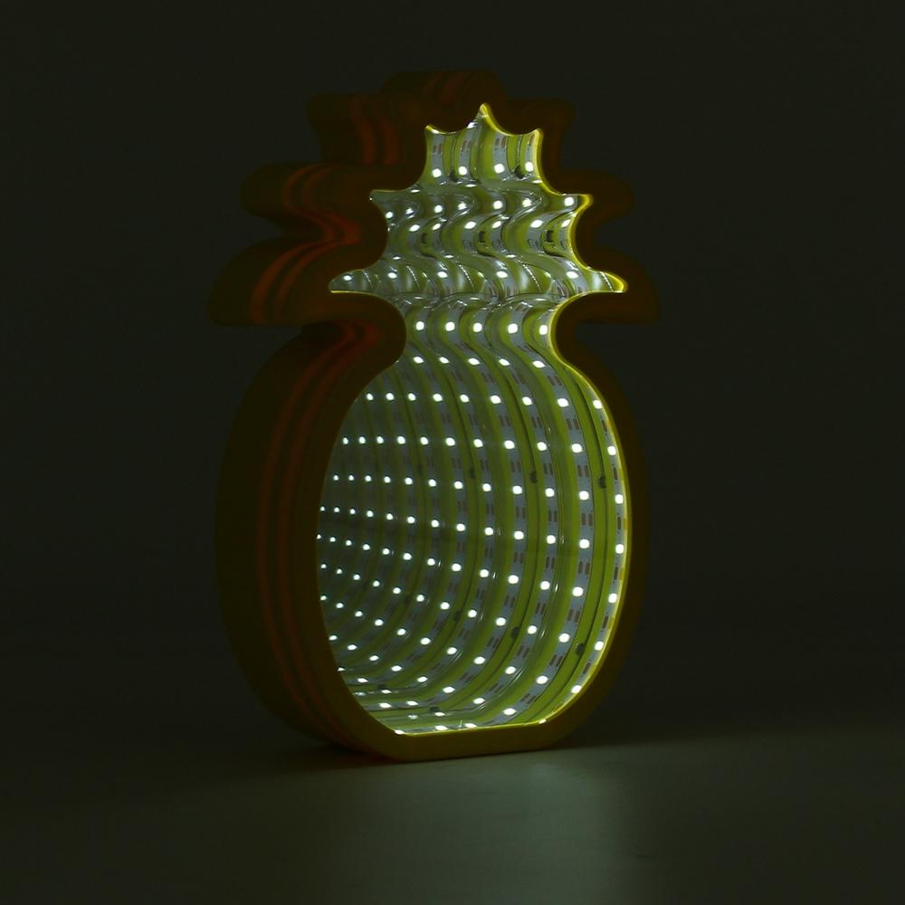 Creative Cute Pineapple LED Tunnel Night Light - White/Warm White Atmosphere Lamp for Kids