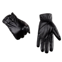 Men's Warm Windproof Touch Screen Leather Cycling & Ski Gloves