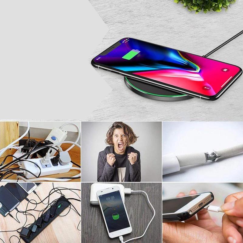 5W 7.5W 10W Wireless Charging Compatible for iPhone Xs MAX/XR/XS/X/8/8 Plus 5W All Qi-Enabled Phones - JustgreenBox