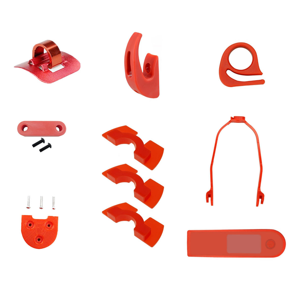 10PCS Red/Black/White Starter Kit Scooter Accessories for M365/M187/PRO Scooters