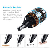 Portable Mini Vacuum Cleaner 5500Pa Strong Suction for Home & Car - Dry/Wet Dust Buster