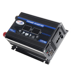 1200W Peak Car Power Inverter DC 12V to AC 110V/220V, Dual USB, Modified Sine Wave, LED Screen