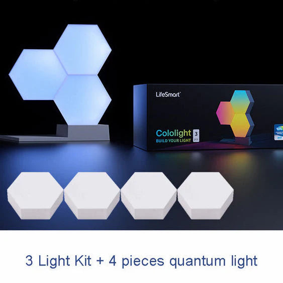 LED Quantum Light Smart DIY Lamp - WiFi, Google Assistant & Alexa Compatible, Cololight APP Control