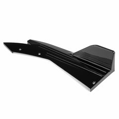 2Pcs Universal Glossy Black Anti-Scratch Car Rear Bumper Lip Wrap Angle Splitters