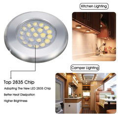 12V 21 LED Spot Light Ceiling Lamp for Caravan, Camper Van, Motorhome, Boat