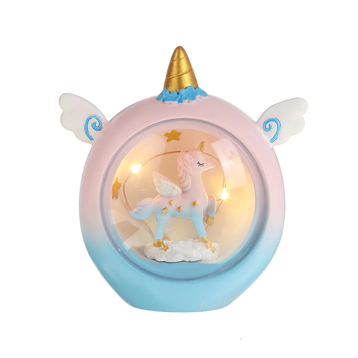 Resin Cartoon Horse Night Light - Baby Study Bedroom Lamp, Bedside Table Decor, Perfect Gift