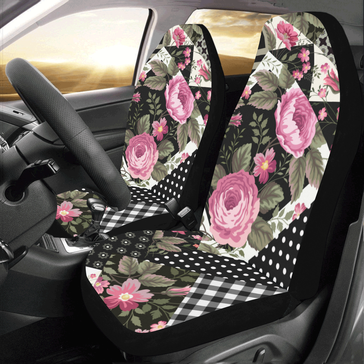 2 PCS Front Car Seat Covers - Cushions & Protectors for Auto Interior Accessories