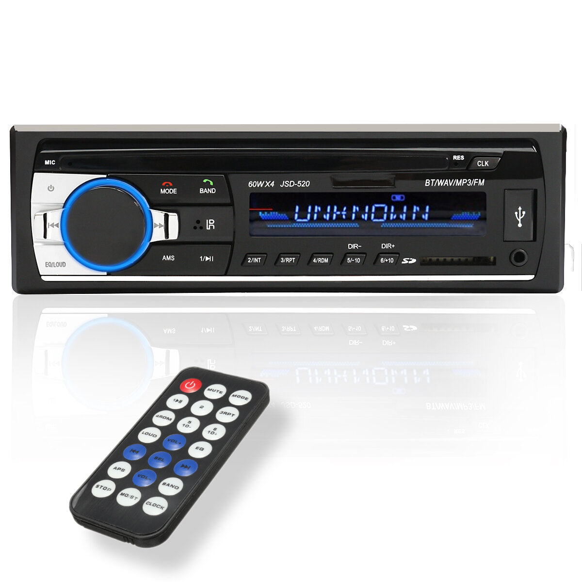 24V Car Stereo Radio MP3 Player with Bluetooth, Hands-Free, AUX, SD, USB, and FM