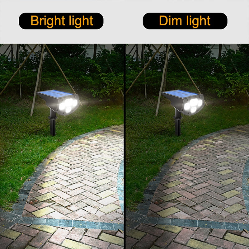 2-in-1 Solar Spotlights: Waterproof Outdoor Landscape Lights for Patio, Pathway, Yard, Garden, Driveway, Pool