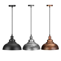 Vintage E27 Ceiling Light Pendant - Retro Industrial Loft Iron Chandelier Lamp