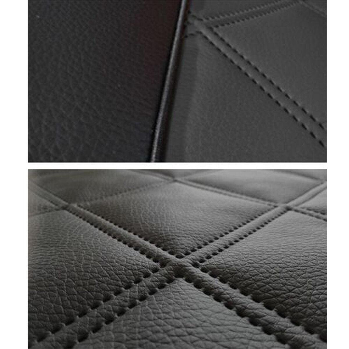 Universal PU Leather Car Seat Covers Protector, 1/5 Seater, Front & Rear, Black