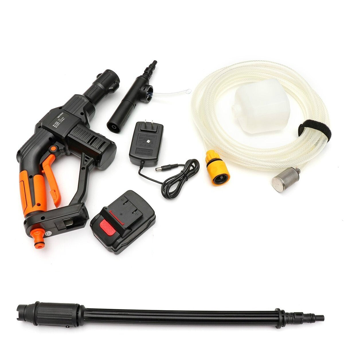 20V Wireless High Pressure Car Washer - Handheld Auto Spray Water Gun for Car Cleaning and Washing