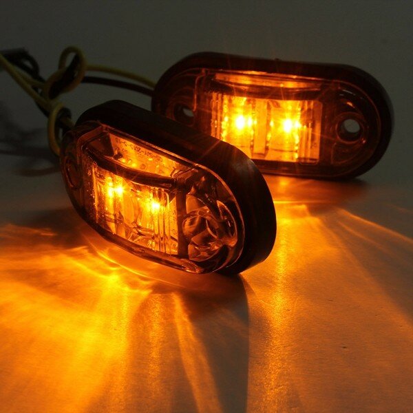 12V/24V Side Marker Lights for Car, Truck, and Trailer