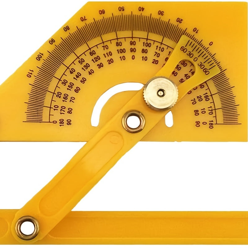 1pc Plastic Protractor Angle Finder 0-180 Degrees Measuring Arm Ruler Gauge Tool