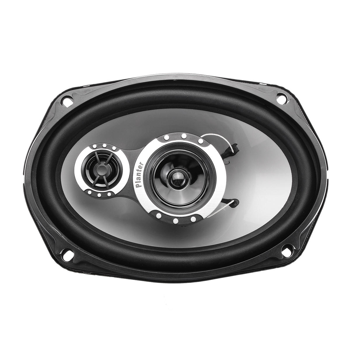 2Pcs 12V 1000W 6x9 Inch 3-Way Car Door Shelf Coaxial Speakers Twin Tone