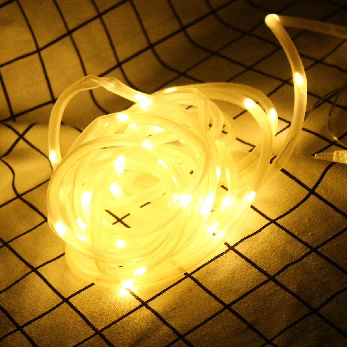 32.8ft Waterproof Sound Activated LED String Lights for Home, Party, and Christmas Decorations