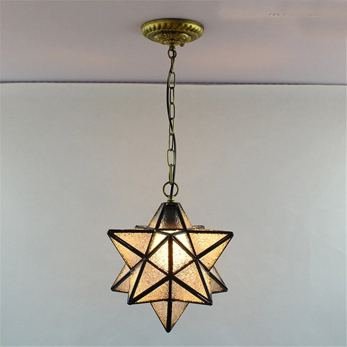 Modern Star Glass Pendant Light Chandelier - Ceiling Lamp Fixture Decor