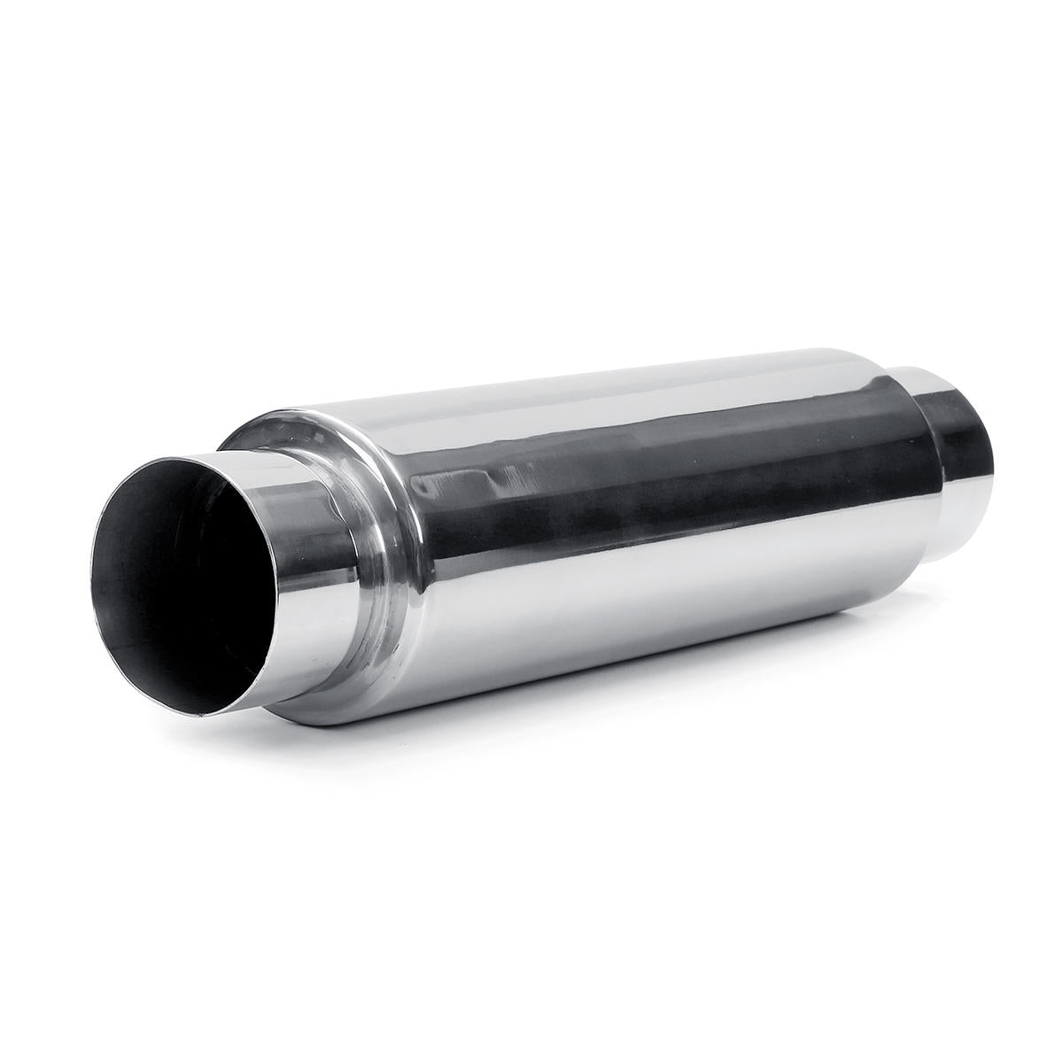 Universal 12" Exhaust Muffler Silencer Glass Pack with 3" Inlet/Outlet