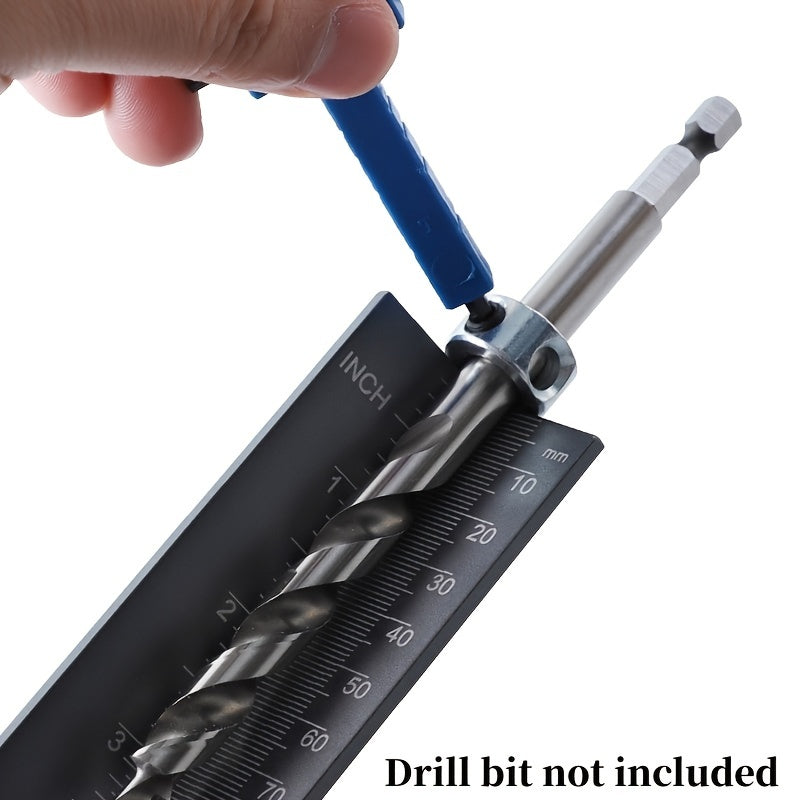 0-100mm/0-4" Drill Stop Gauge Depth Ruler - Installation Tool