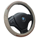 Universal 38CM Leather Car Steering Wheel Cover for All Seasons