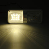 12V LED Interior Double Dome Ceiling Light 6.5W 4500K White for RV, Boat, Camper, Trailer