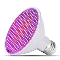 20W LED Grow Light Bulb, 200 LEDs, E27 Base for Indoor Plants, Vegetables, Greenhouse, Hydroponic