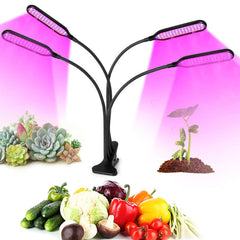 1/3/4 Head LED Grow Light Full Spectrum USB Clip-on Lamp for Indoor Plants, Seedlings, Flowers, Grow Tent