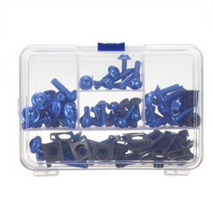 107pcs Motorcycle Aluminum Fairing Bolt Kit - Fasteners, Clips, Screws, Washers in 6 Colors