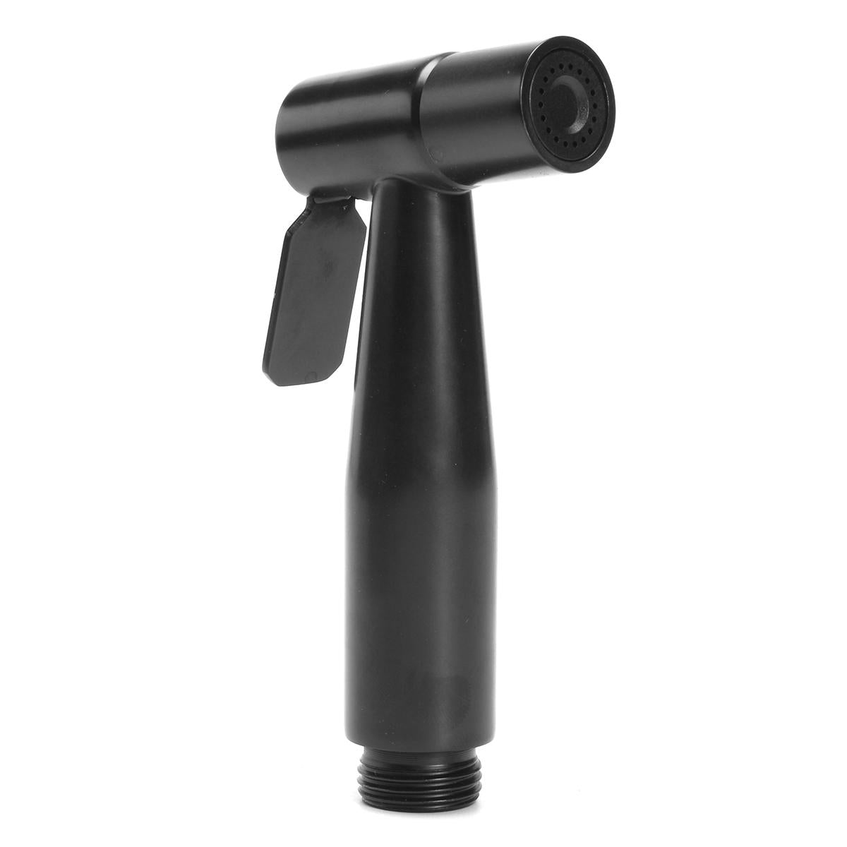 Black Handheld Toilet Bidet Sprayer - Bathroom Shattaf Douche Shower & Cloth Diaper Washer Kit