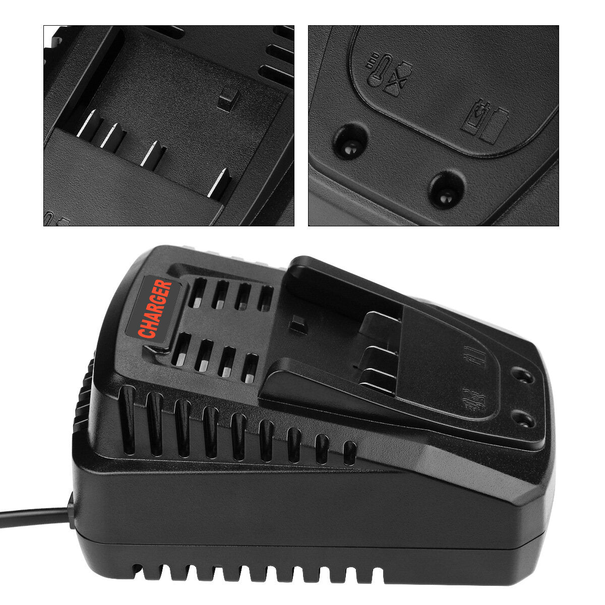 14.4V-18V 3A Li-Ion Rapid Battery Charger for Bosch AL1860CV, BAT609G, BAT618, BAT618G, BAT614