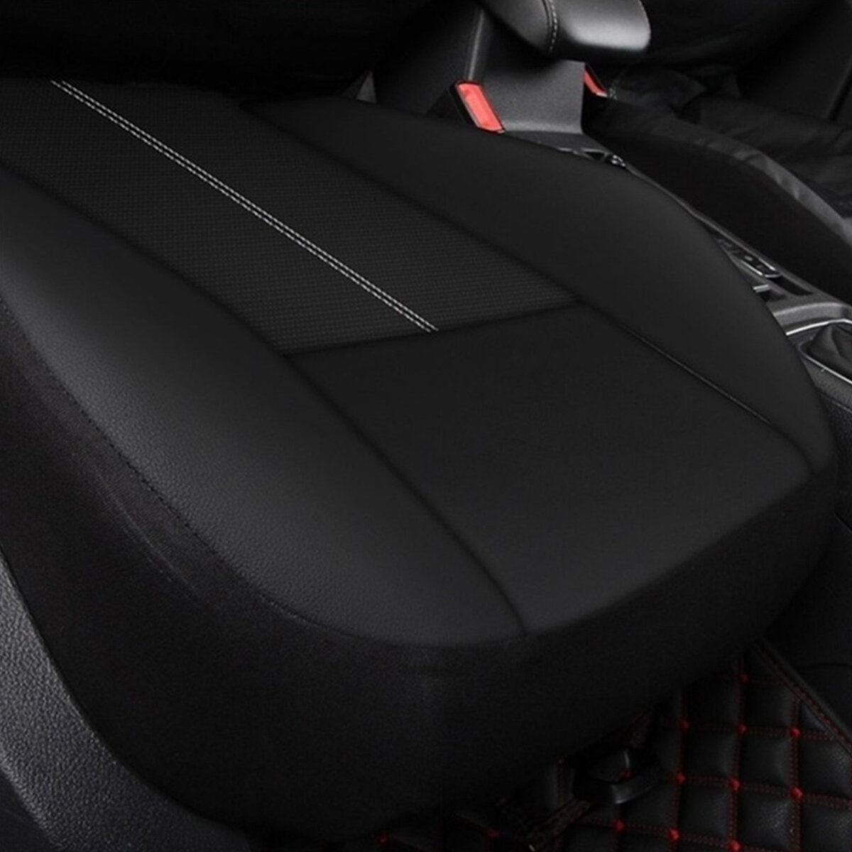 Universelles PU-Leder-Schalensitzbezug-Set für vorne und hinten – passend für Auto, Limousine, LKW, SUV
