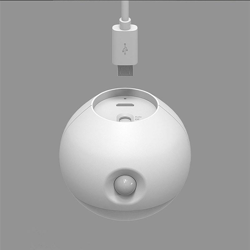 Smart Sensor Night Light - Infrared, USB Charging, Removable Cabinet & Closet Wall Lamp