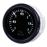 2-Inch 52mm LED Turbo Boost Pressure Gauge Meter -1 to +2 Bar 12V Universal for Car