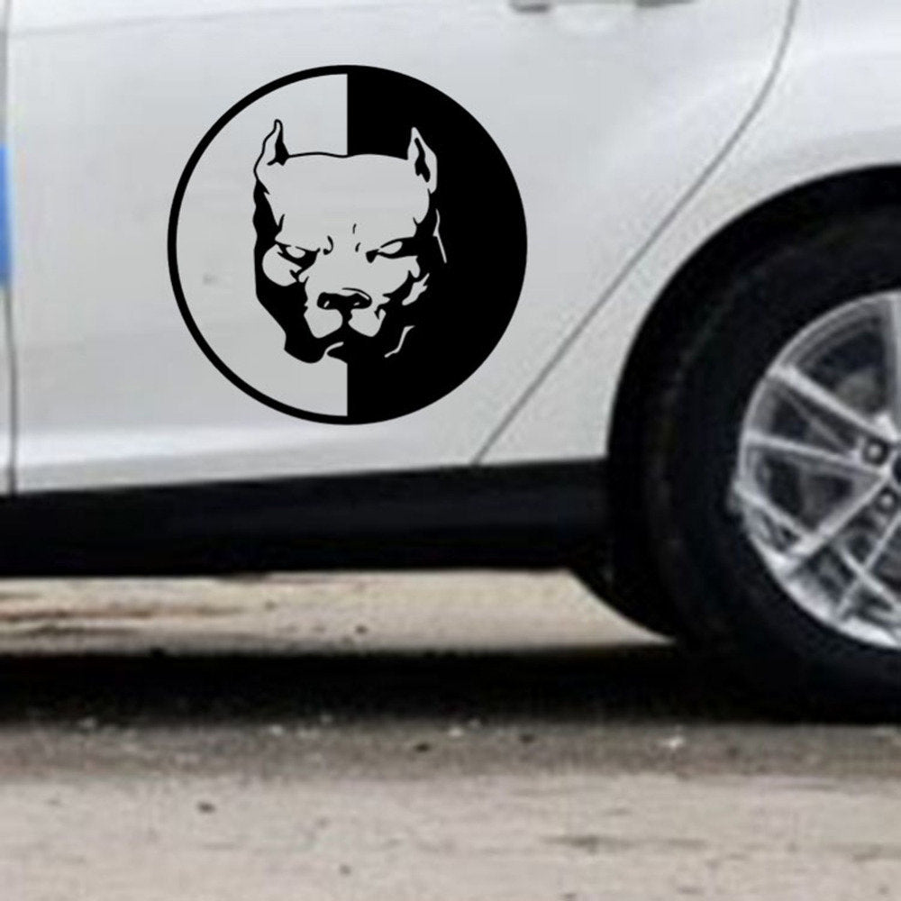 12x12CM Pitbull Super Hero Dog Car Stickers Decals - Personalized Auto Accessories