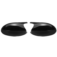 Glossy Black Car Rear View Mirror Cap Cover Replacement - Left & Right