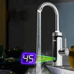 Instant Electric Hot Water Faucet - Digital Display, Fast Heating for Household Kitchen