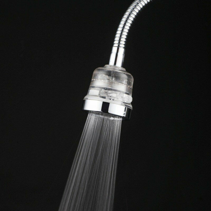360 Degree Rotate Tap Bubbler Filter Aerator - Water Saving Device for Kitchen & Bathroom Faucets, ABS Material