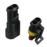 Waterproof 2-Pin Car Electrical Wire Connector Plug - Sealed and Durable