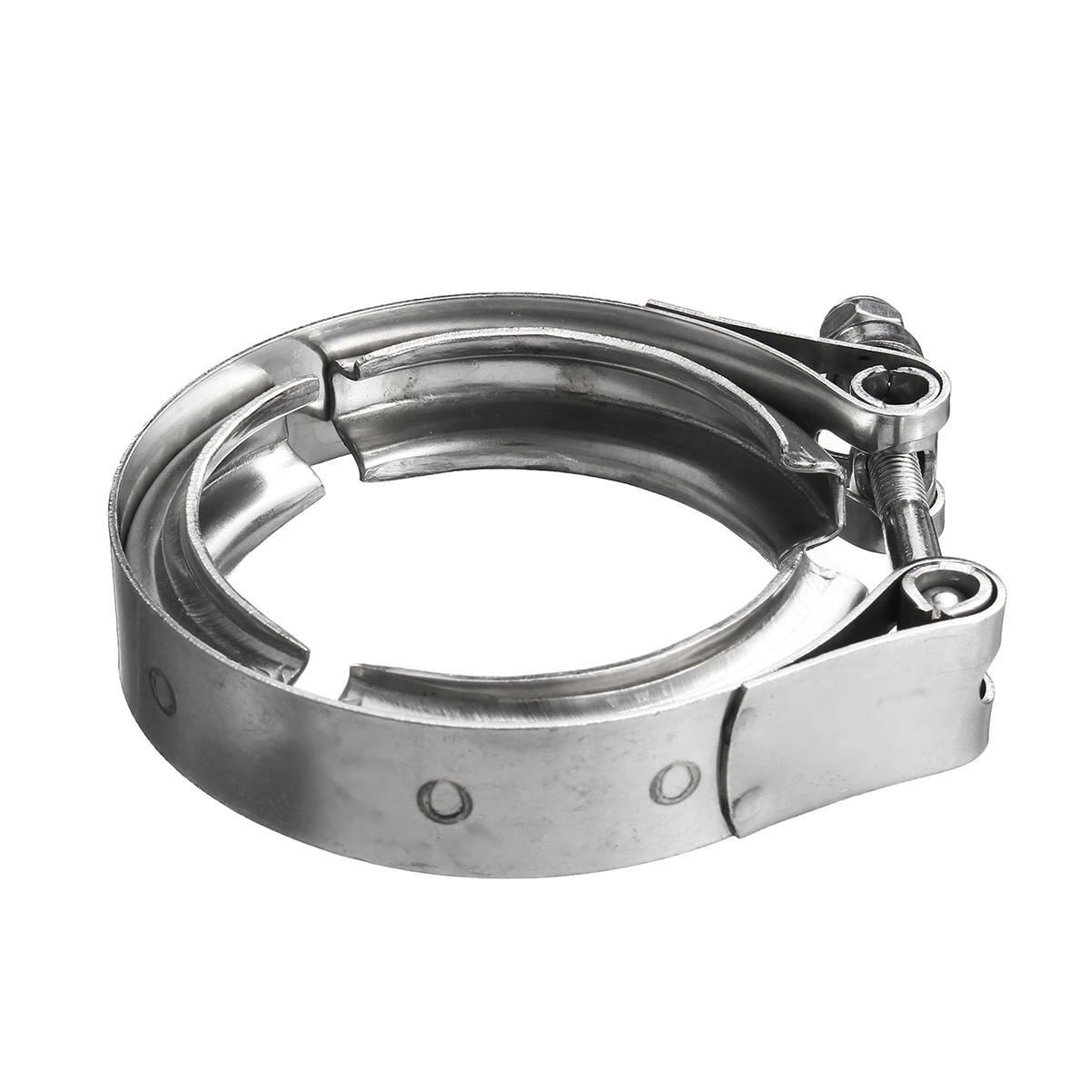 Universal 2-4 Inch Car Hose Clamp V Band Exhaust Muffler Clamp 304 Stainless Steel